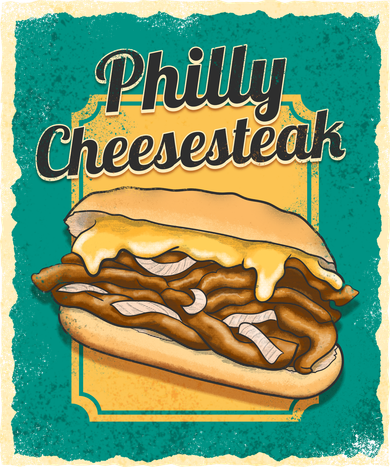Philly Cheesesteak Golf Towel