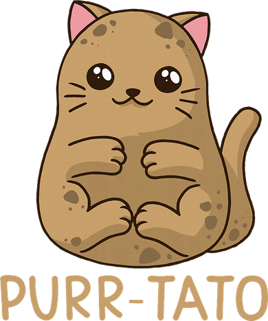 Purrtato Cat Potato Cat Lover Idaho Potatoes Doggie Tank