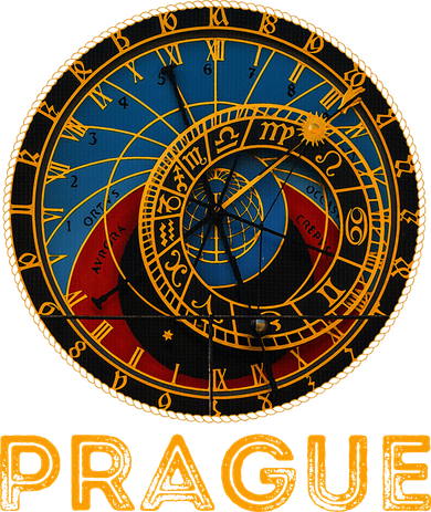 Prague Czech Republic Souvenir Astronomical Clock Prague Kids T-Shirt