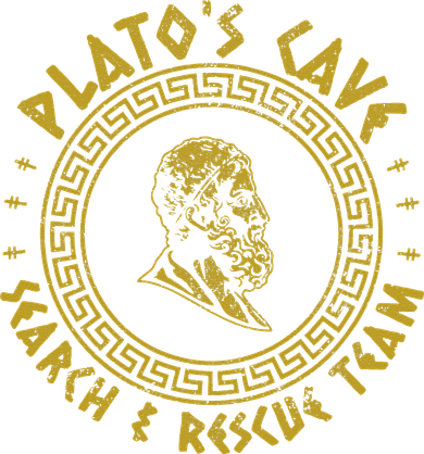 Platos Cave Search And Rescue Teams Funny Philosophy Kids T-Shirt