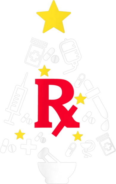 Pharmacy Christmas Tree Button