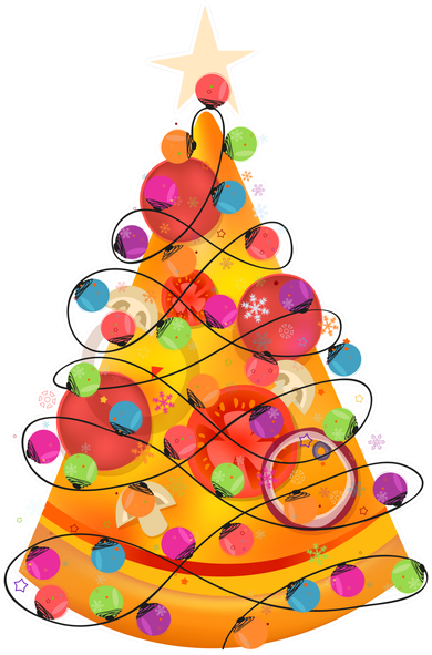 Pizza Crustmas Tree Long Sleeve Shirt