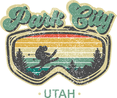 Park City Utah Ski Winter Sports Vintage Souvenir Skier Women's Tank Top