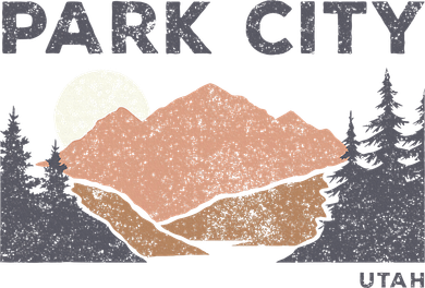 Park City Utah Faded Mountain Forest Hiking Tank Top