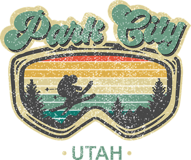 Park City Utah Retro Ski Resort Vintage Skiing Sweatshirt