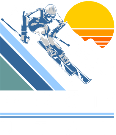 Park City Utah Retro Ski Cute Gift Kids Hoodie