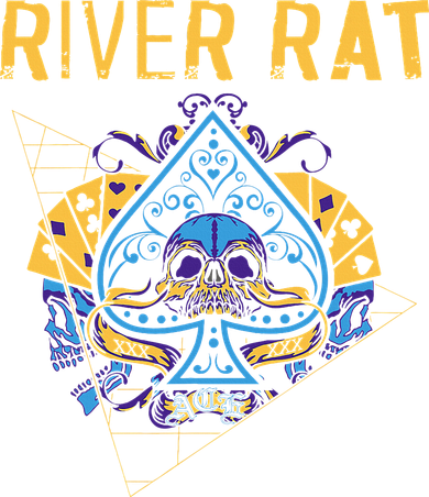 Poker Cards Vintage Spade River Rat Tote Bag