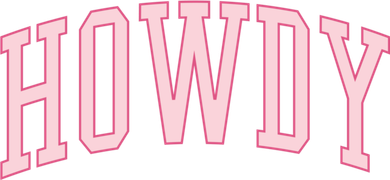 Preppy Cowgirl Varsity Pink Howdy Women's Dry Zone Grid Polo