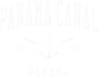Panama Canal Vintage Crossed Oars & Boat Anchor Sports Button