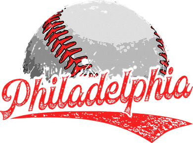 Philadelphia Cityscape vintage Baseball Lover Women's Hoodie