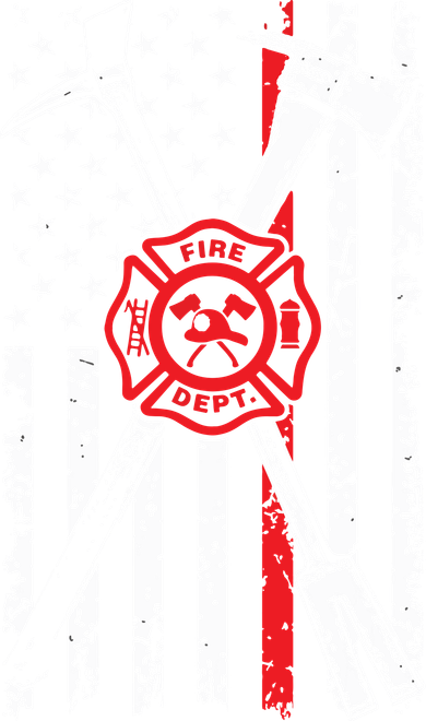 Patriotic Design Axe Halligan Thin Line Red Firefighter Baby Bodysuit