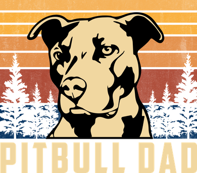 Pitbull Dad Dog Lovers Pitbull Father Vintage Gifts Hooded Wearable Blanket