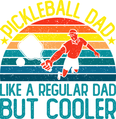 Pickleball Dad Like A Regular Dad But Cooler Pickleball Player Toddler Hoodie