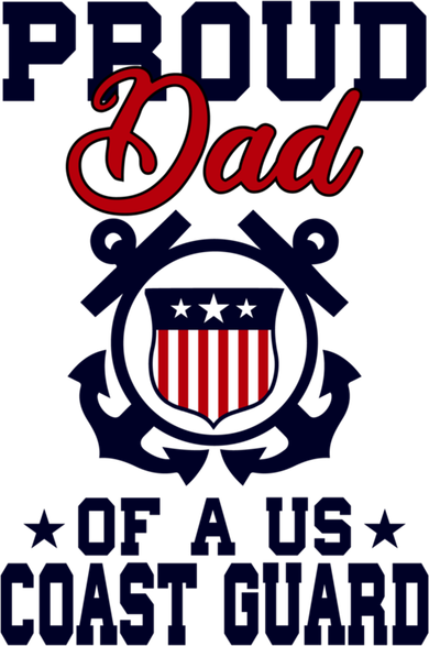 Proud Dad Of A Us Coast Guard Gift Women's Tank Top