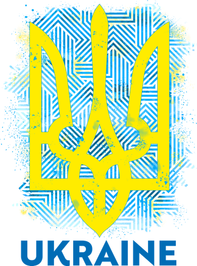 Painted Distressed Pattern Ukraine Coat Of Arms Flag Doggie Tank