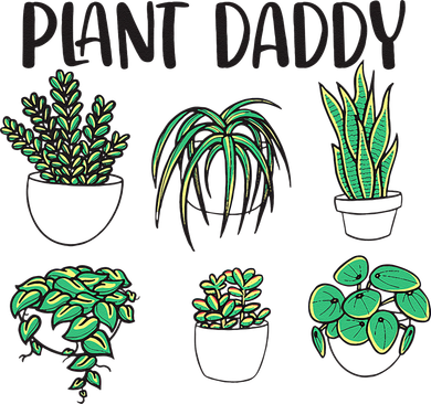 Plant Daddy Plant Lover Gardener Doddie Hoodie