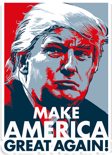 Pro Donald Trump Make America Great Again Poster Design Women's Long Sleeve Shirt
