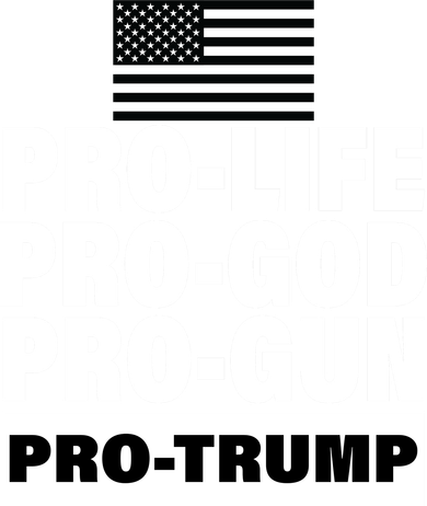 Pro-Life Pro-God Pro-Gun Pro-Trump Toddler T-Shirt