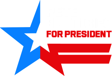 Pete Buttigieg Presidential Star Button