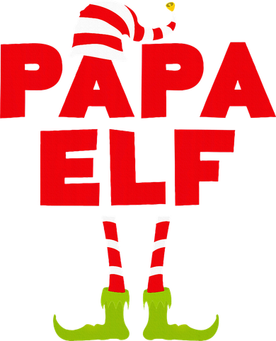 Papa Elf Matching Elf Papa Christmas Kids Sweatshirt