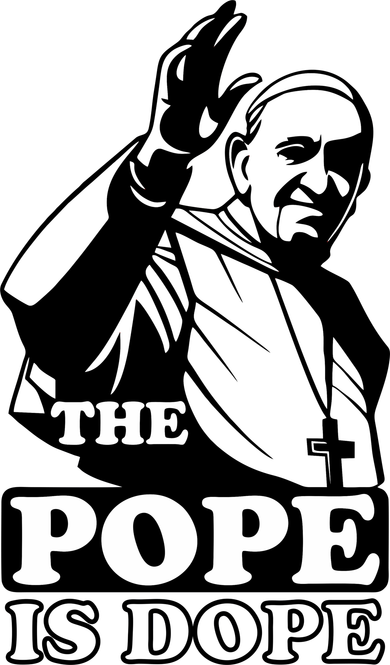 Pope Francis: The Pope Is Dope Women's Long Sleeve Shirt