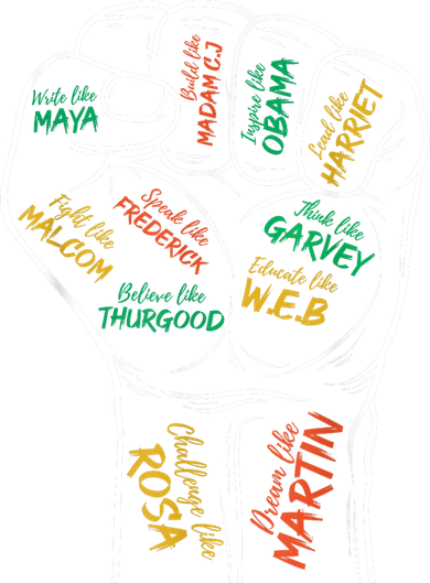 Power Fist Hand Inspiring Black Leaders Black History Coaster