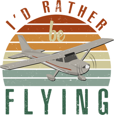 Pilot Fly I'd Rather Be Flying Airplane Decor Pilot Gear Funny Gift Baby Bodysuit