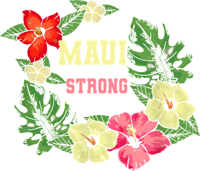 Pray For Maui Hawaii Strong Lahaina Hawaiian Floral Kids Sweatshirt