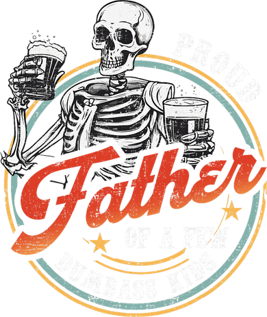 Proud Father Of A Few Dumbass Funny Dad Love Family 11oz C Handle Ceramic Mug