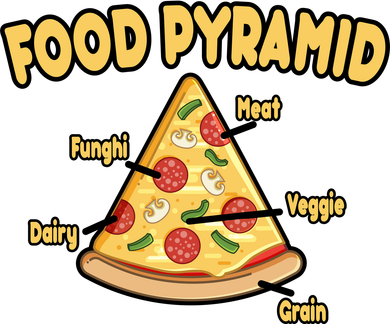 Pizza Food Pyramid Toddler Hoodie