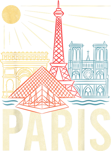 Paris France Paris Vacation Eiffel Tower Paris Souvenir Toddler T-Shirt