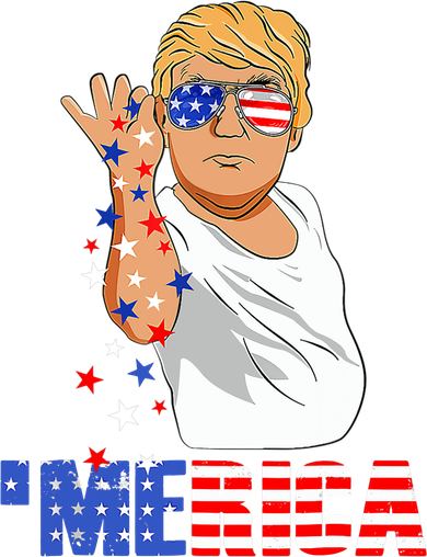 Patriotic Funny Trump Salt Merica Freedom 4th of July Baby Bodysuit
