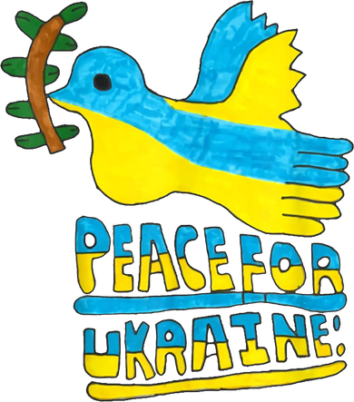 Peace For Ukraine Bird Tumbler