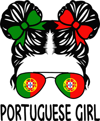 Portuguese Girl Messy Hair Portugal Pride Coaster