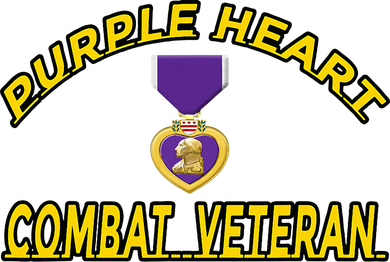 Purple Heart Combat Veteran Women's T-Shirt