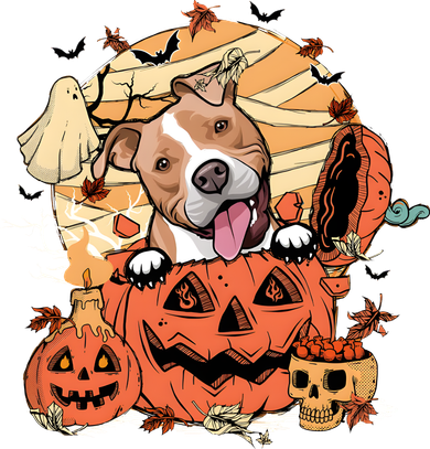 Pitbull Halloween Dog Pumpkin Cute Toddler Hoodie