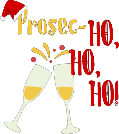 Prosec Ho Ho Ho Funny Wine Lover Christmas Celebration Tumbler