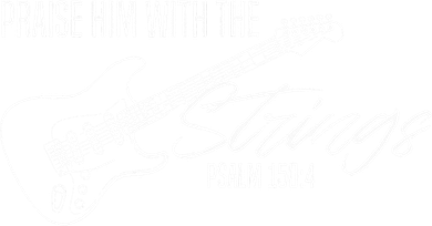 Praise Him With The Strings Christian Guitar God Worship Hat