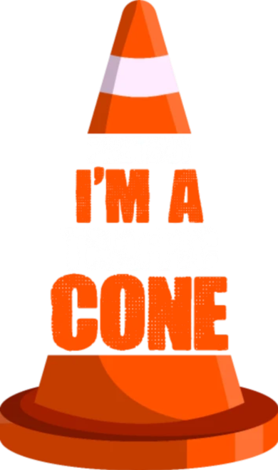 Pretend I'm A Traffic Cone Lazy Halloween Costume Backpack