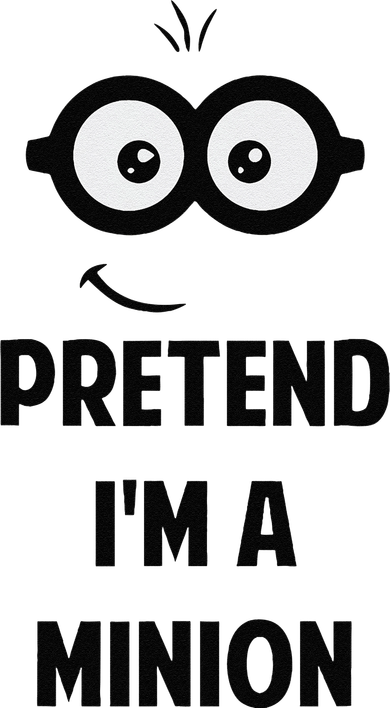 Pretend IM A Minion Costume Party Funny Halloween Minion Polo