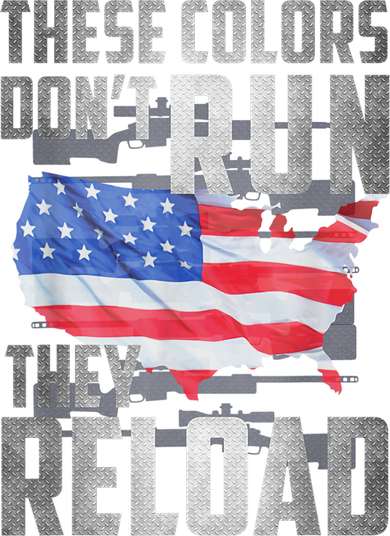 Patriotic I American Flag I USA Colors Dont Run They Reload Backpack