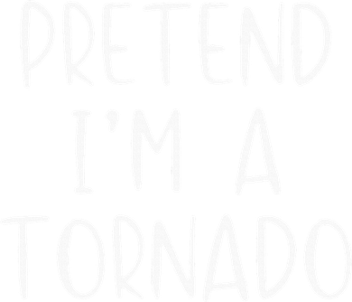 Pretend IM A Tornado Costume Halloween Simple Funny Weather Tote Bag