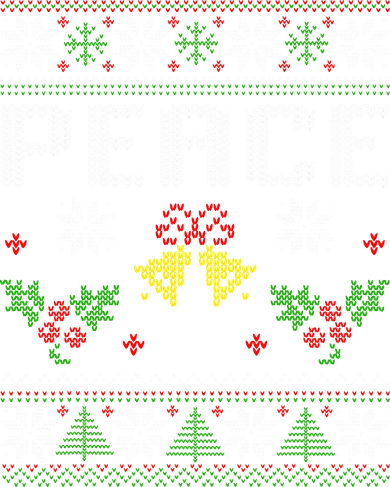 Peace I Come In Peace Couple Matching Ugly Christmas Sweater Toddler T-Shirt