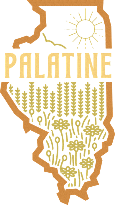 Palatine Illinois (IL) Prairie Landscape Graphic T-Shirt