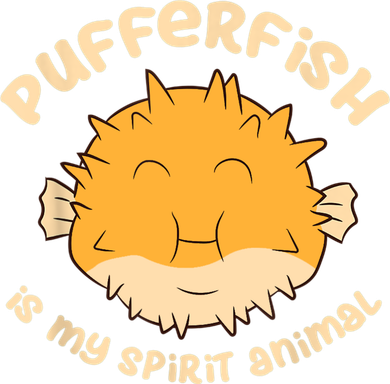 Pufferfish Is My Spirit Animal Funny Puffer Fish Kids Long Sleeve Shirt