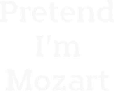 Pretend Im Mozart Costume Funny Music Halloween Party Bucket Hat