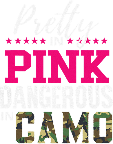 Pretty In Pink Dangerous In Camo Hunting Girl Toddler T-Shirt