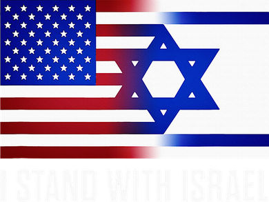 Pro Israel Supporter I Stand With Israel Patriotic USA Flag Women's Tank Top