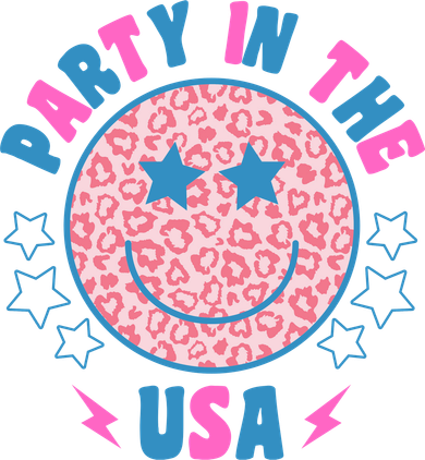 Party In The Usa Retro Star Smile Tank Top