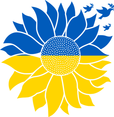 Peace in Ukraine Sunflower Design for Wo Ukrainian Flag Kids Sweatshirt